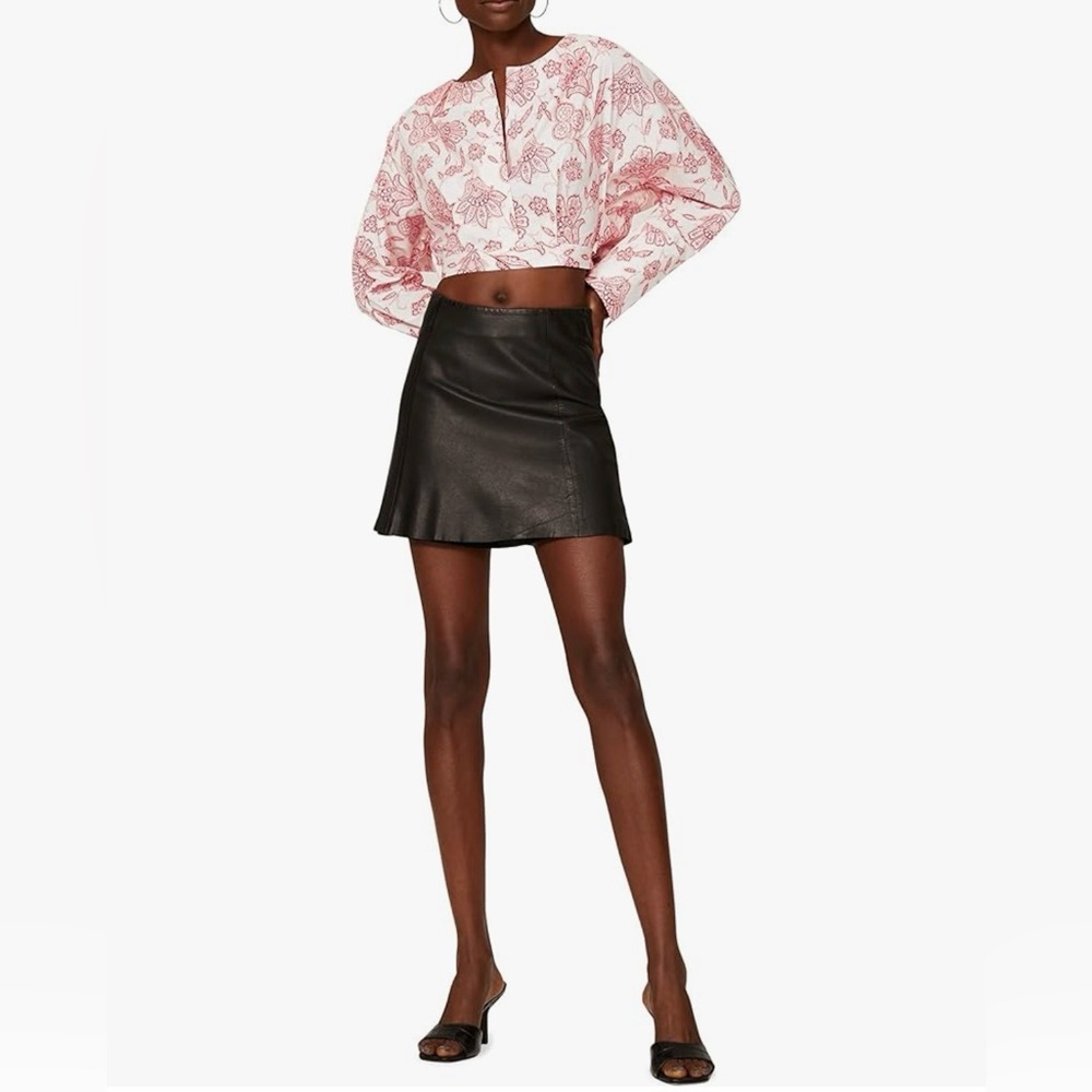 Saunders Collective Red Floral Frédérique Crop Top